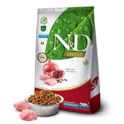 N&D Adulto Castrado Prime Pollo y Granada
