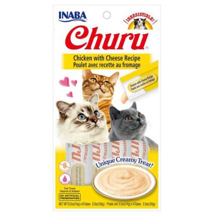 INABA Churu Gato Pollo-Queso 56 Gramos
